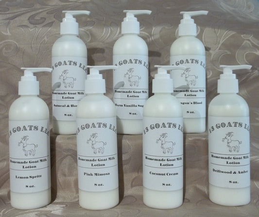 Homemade Goat Milk Lotion 8 oz.